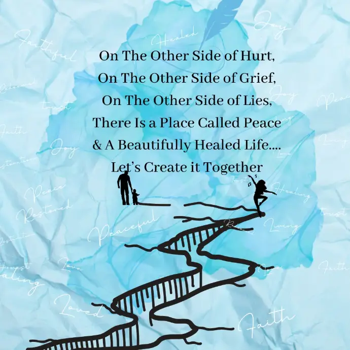 Abstract artwork representing reflection, healing, and inner transformation