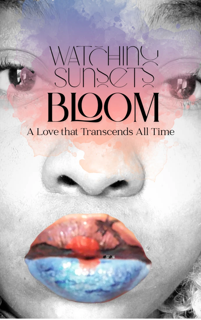 Cover of Watching Sunsets Bloom, a memoir by Cola Bennett about love, grief, and becoming