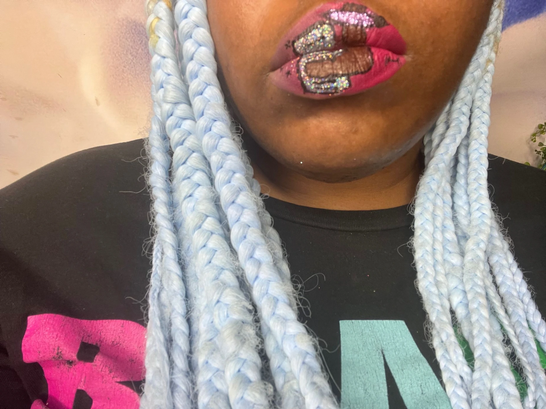 Lip design of truth written in a letter